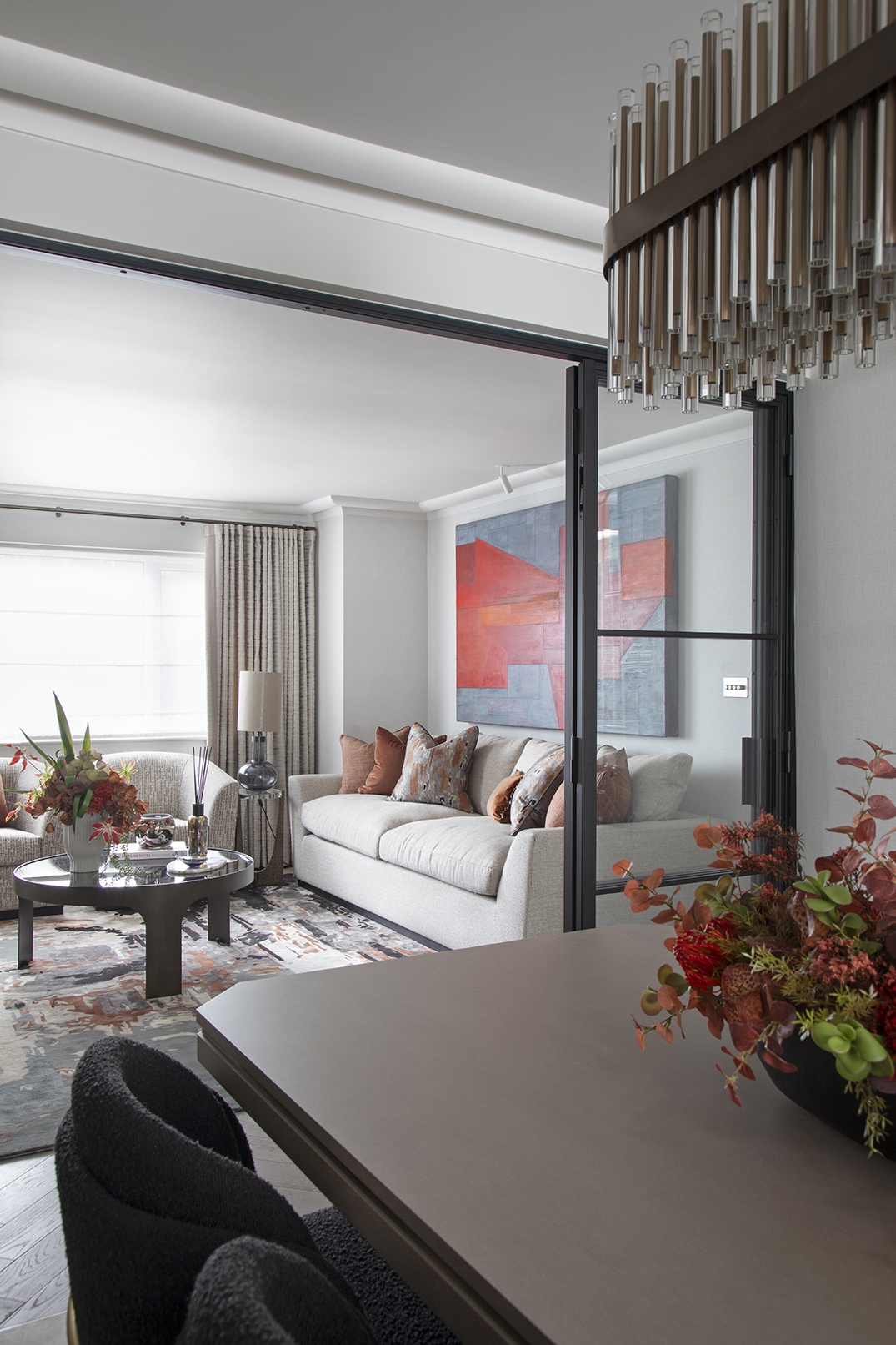 House in Radlett, Herts. Interiors by Marina Hughes