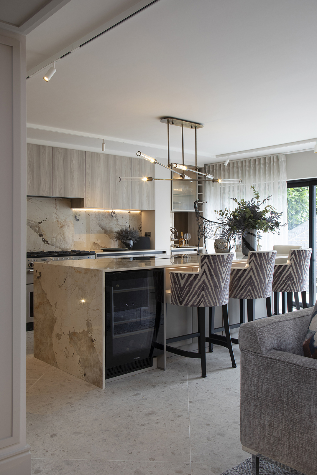 House in Radlett, Herts. Interiors by Marina Hughes