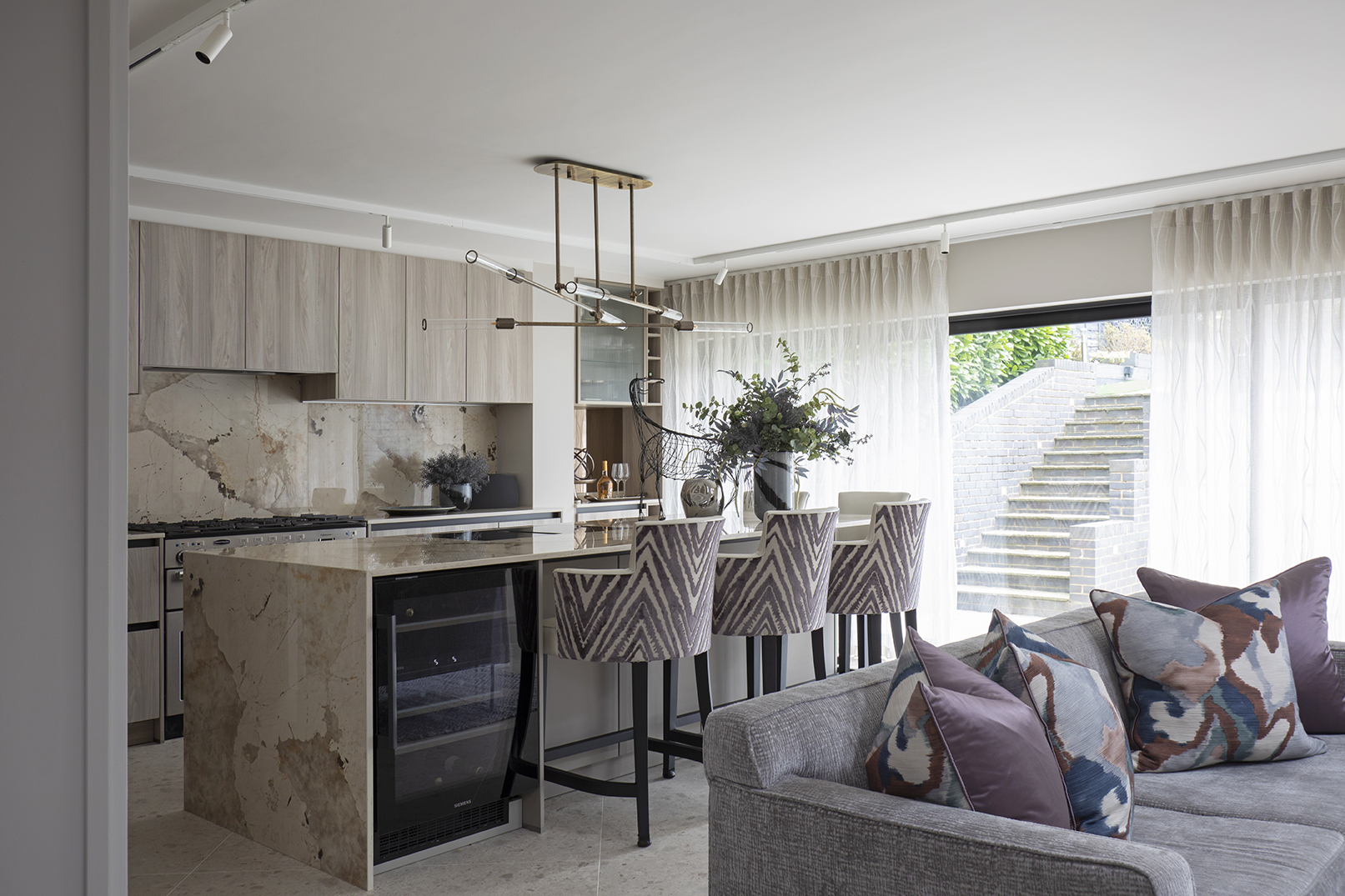 House in Radlett, Herts. Interiors by Marina Hughes